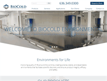 Tablet Screenshot of biocold.com